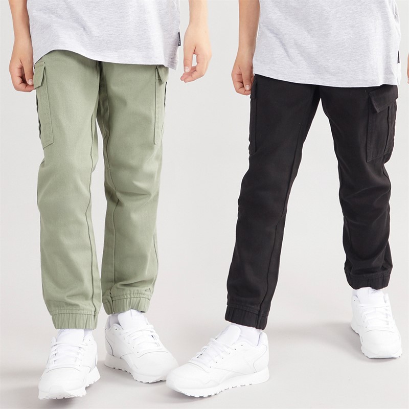 Kangaroo Poo Boys Cargo Trousers Khaki/Black