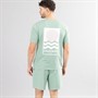 Kangaroo Poo Mens T-Shirt And Shorts Set Sage