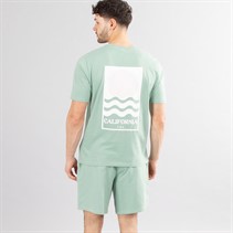 Kangaroo Poo Mens T-Shirt And Shorts Set Sage