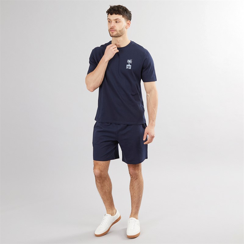 Kangaroo Poo Mens T-Shirt And Shorts Set Navy