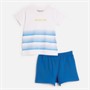 Kangaroo Poo Boys Tie Dye T-Shirt And Shorts Set Blue/White