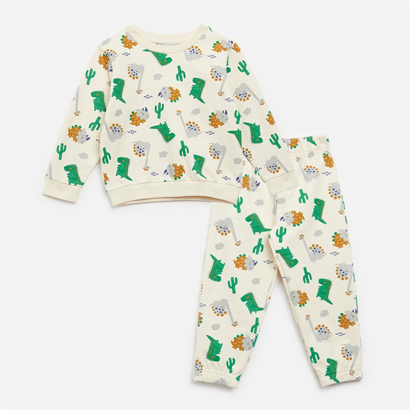 Boys Dinosaur Sweatshirt And Joggers Set Multi - Size 12/18M