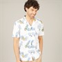 Kangaroo Poo Mens Pineapple Shirt Winter White