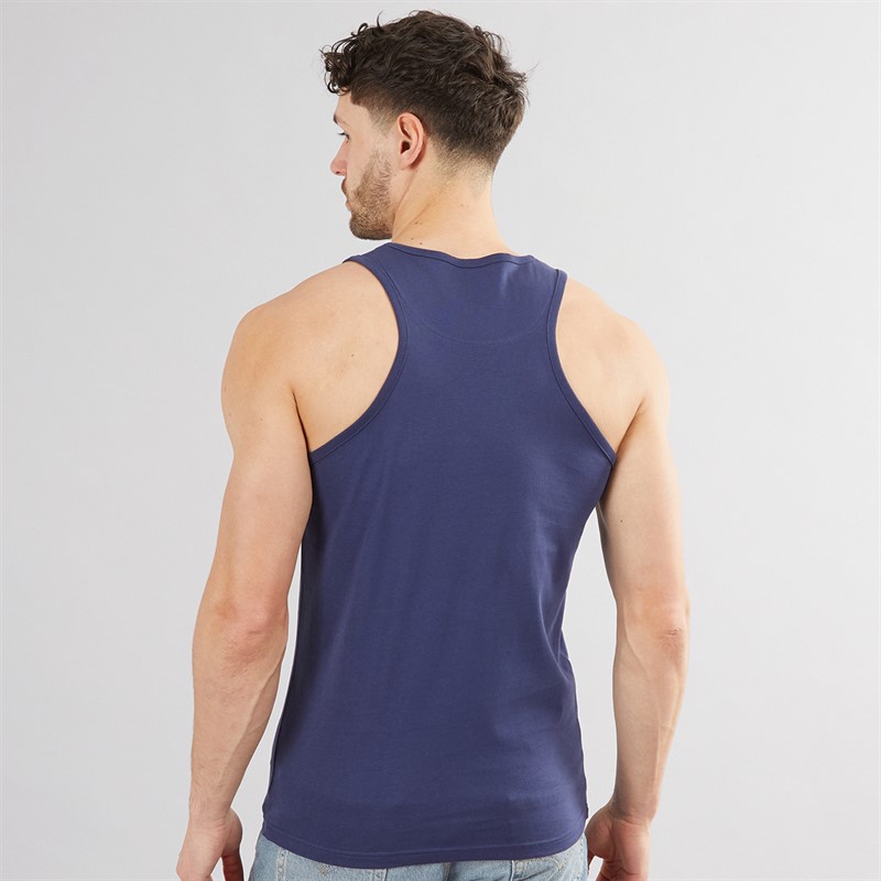 Kangaroo Poo Mens Muscle Back Vest Navy