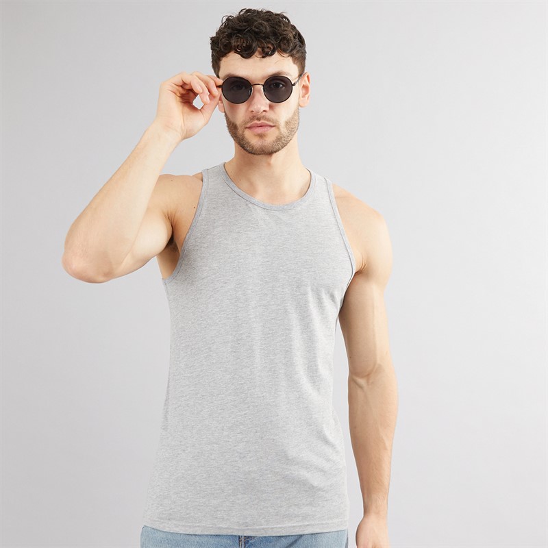 Kangaroo Poo Mens Muscle Back Vest Grey Marl