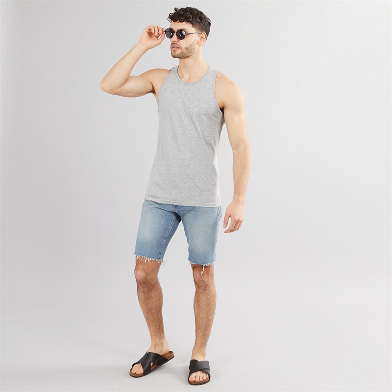 Kangaroo Poo Mens Muscle Back Vest Grey Marl