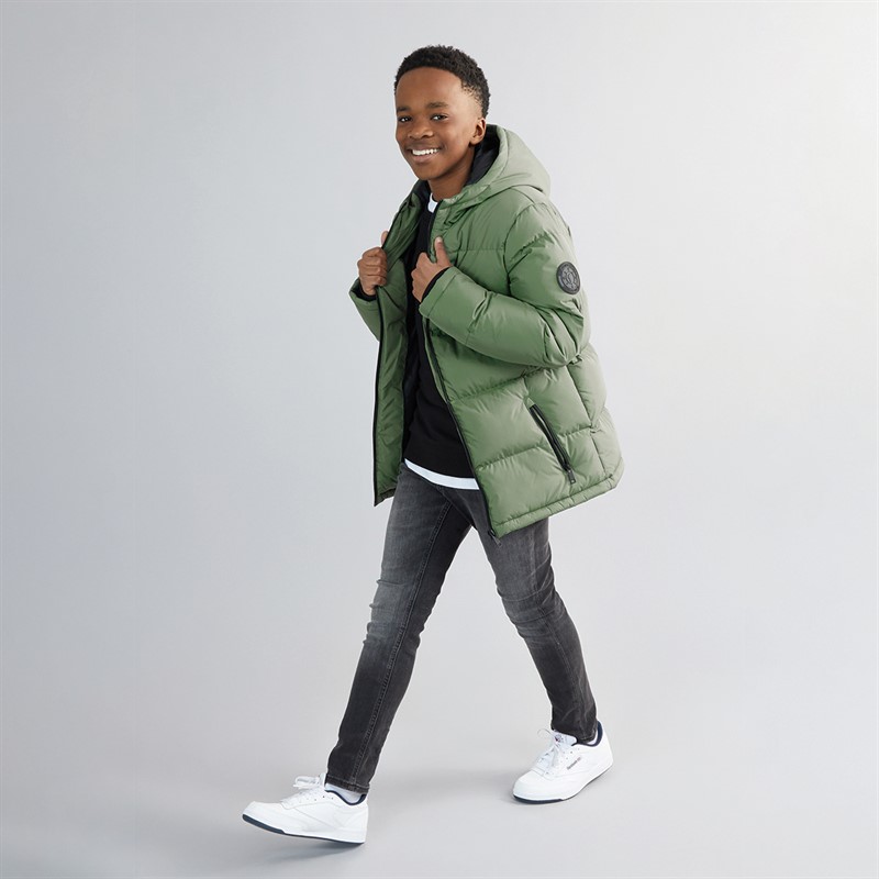 Kangaroo Poo Boys Padded Jacket Dark Sage Green