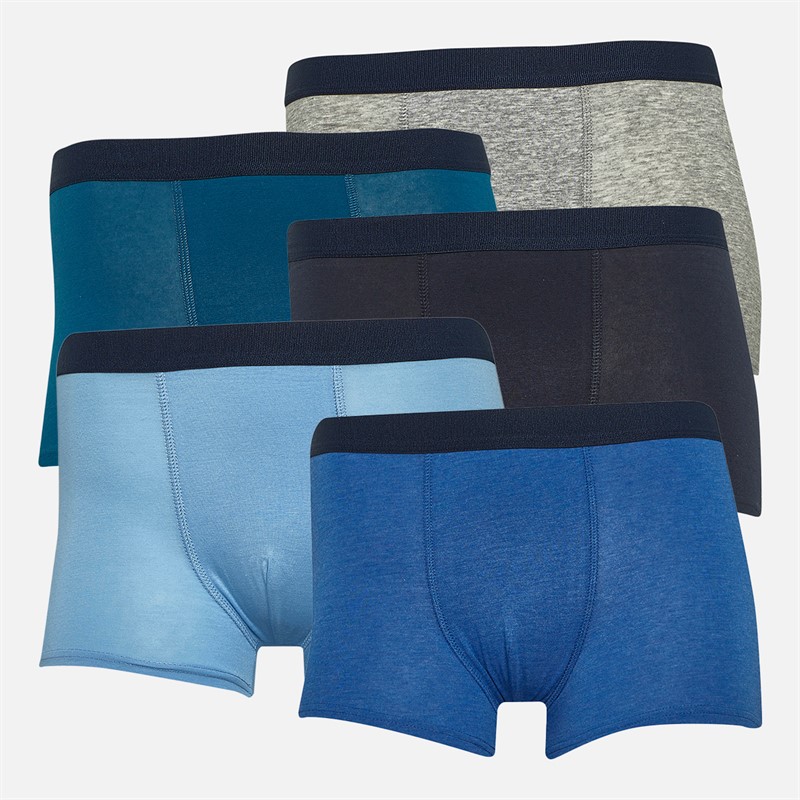 Kangaroo Poo Boys Stripe Five Pack Boxers Multi Multi Navy