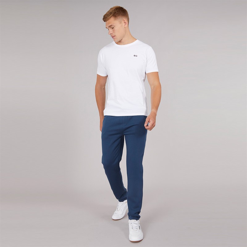 Kangaroo Poo Mens Three Pack Open Hem Joggers Denim Blue/Khaki/Magnet