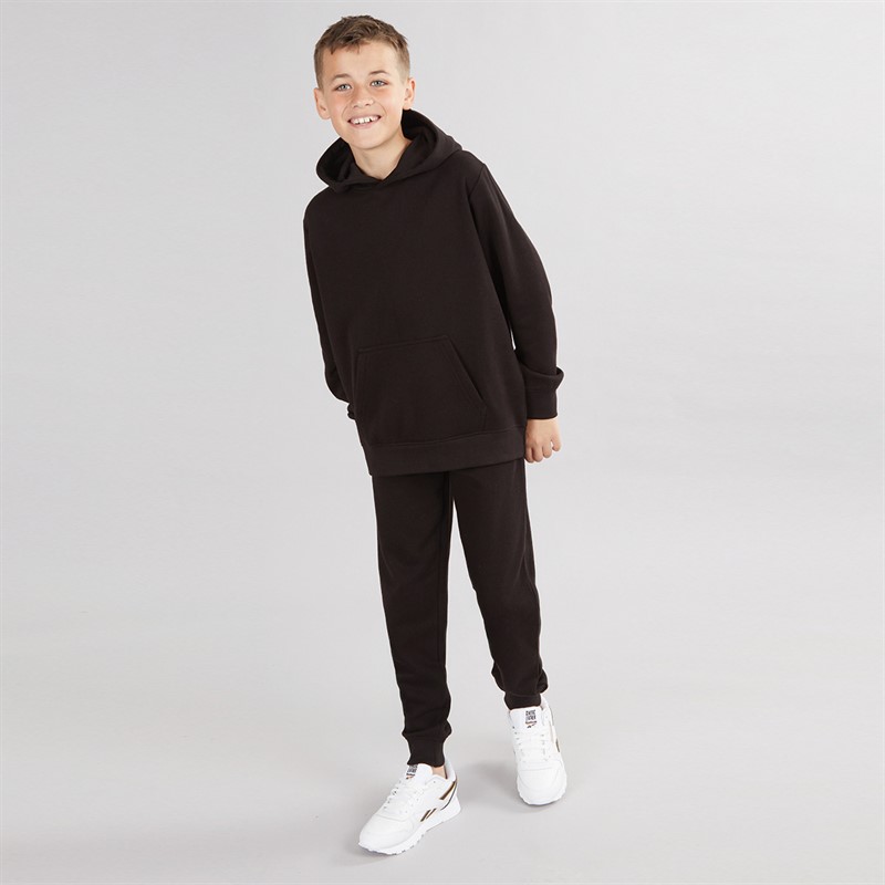 Kangaroo Poo Boys Hoodie And Joggers Tracksuit Black