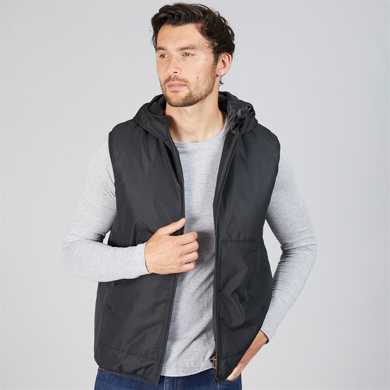 Kangaroo Poo Mens Padded Gilet Black