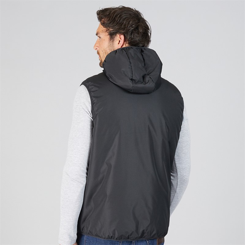 Kangaroo Poo Mens Padded Gilet Black