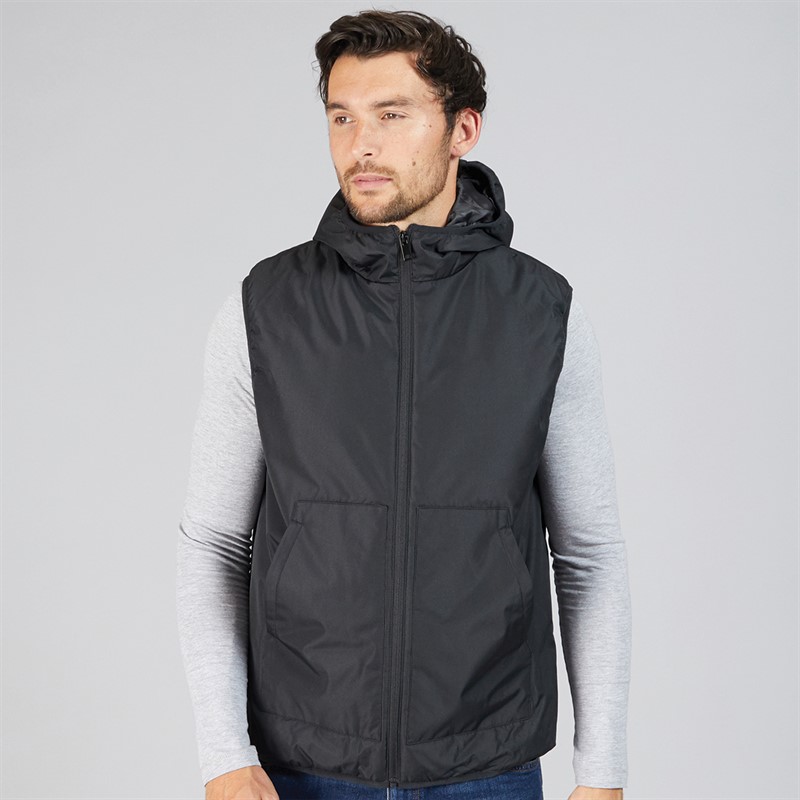 Kangaroo Poo Mens Padded Gilet Black