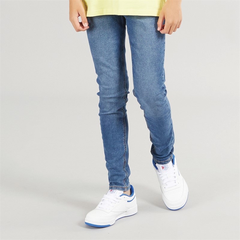 Boys Skinny Fit Jeans Mid Wash - Size 11/12Y