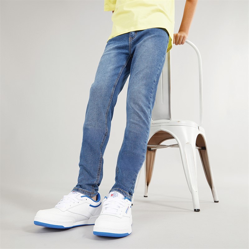 Kangaroo Poo Boys Skinny Fit Jeans Mid Wash