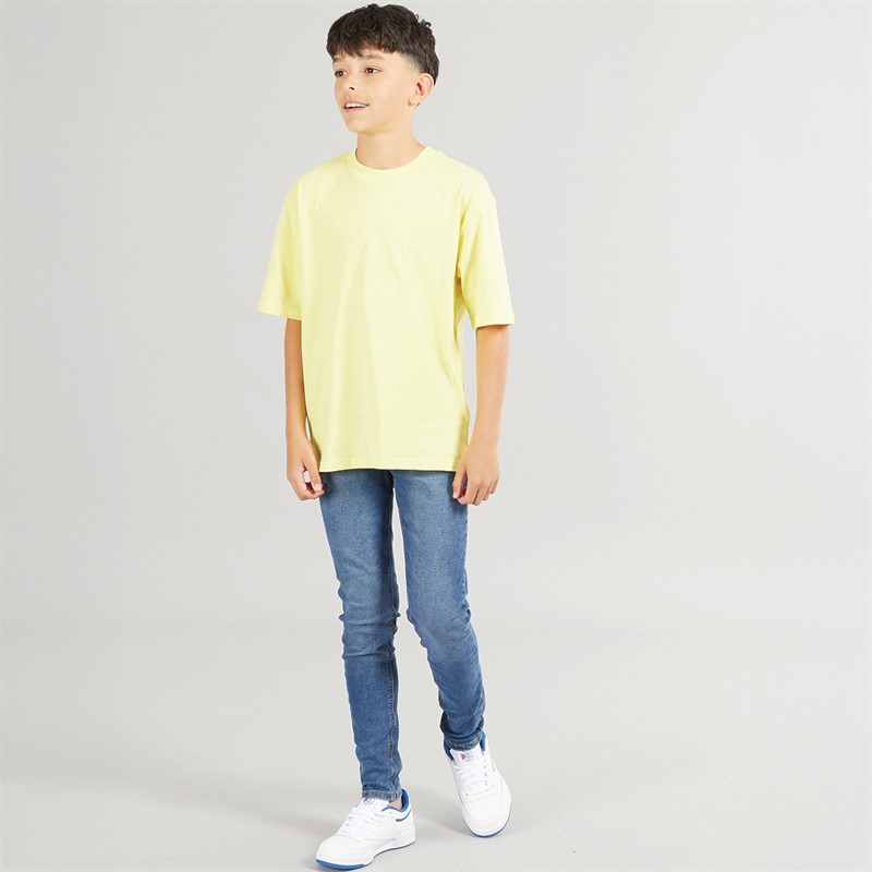 Kangaroo Poo Boys Skinny Fit Jeans Mid Wash