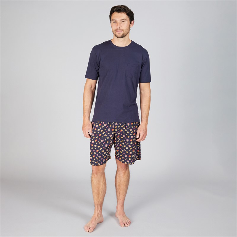 Kangaroo Poo Mens Shortie Pyjama Set Multi