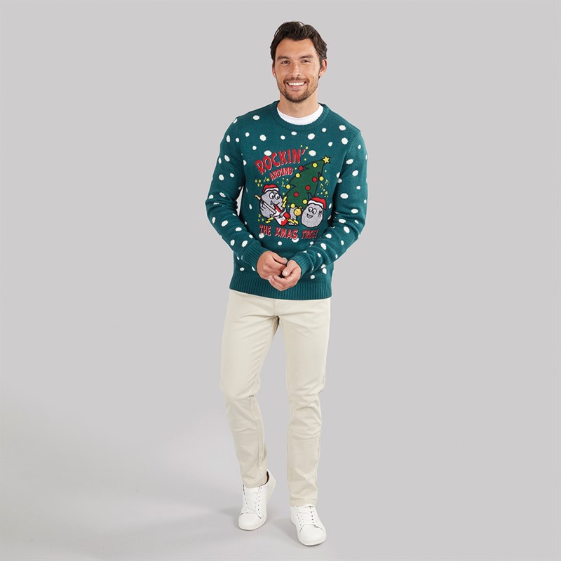 Kangaroo Poo Mens Novelty Christmas Jumper Multi