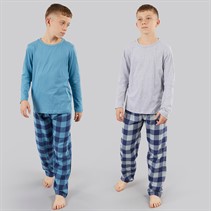Kangaroo Poo Boys Two Pack Pyjama Sets Navy/Grey