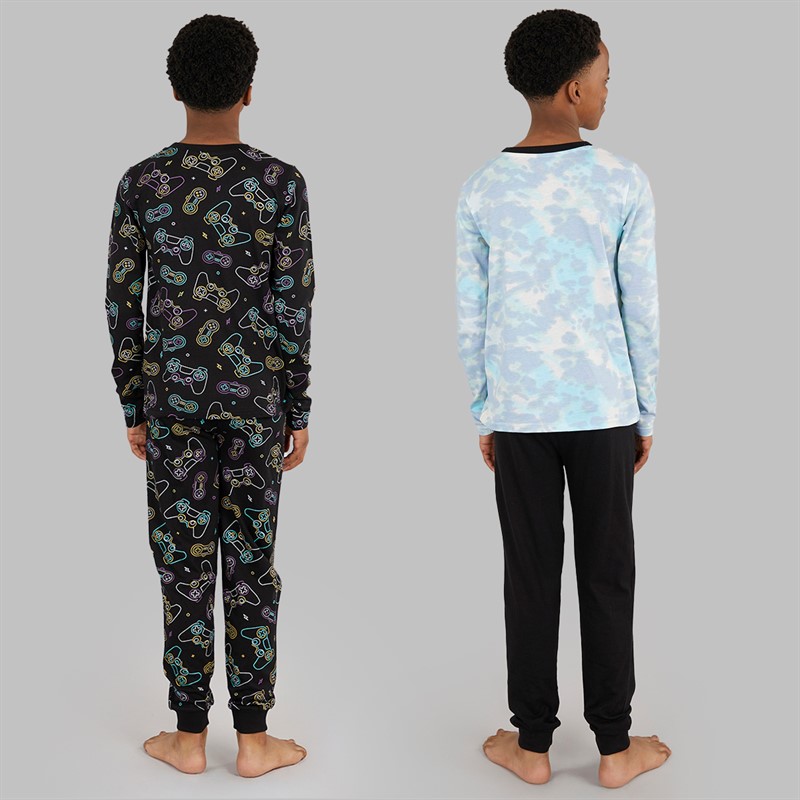Kangaroo Poo Boys Two Pack Ultimate Gamer Pyjama Sets Multi