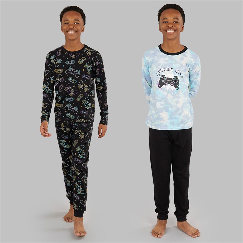 Kangaroo Poo Boys Two Pack Ultimate Gamer Pyjama Sets Multi