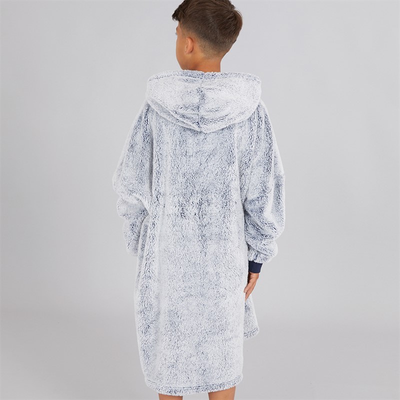 Kangaroo Poo Boys Oversized Blanket Hoodie Navy/Winter White