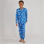 Kangaroo Poo Boys Football Pyjama Set Blue