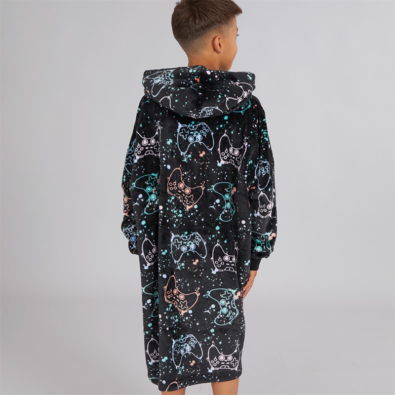 Kangaroo Poo Boys Gamersleep Blanket Hoodie Black