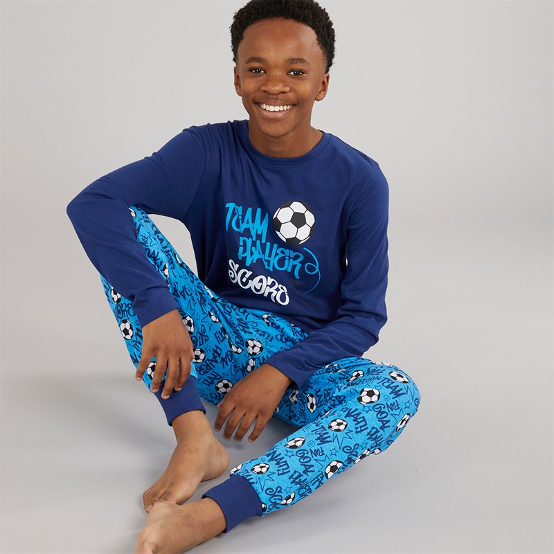 Kangaroo Poo Boys Team Player Pyjama Set Navy