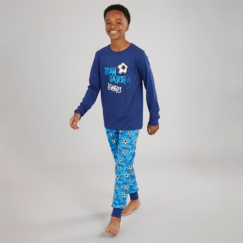 Kangaroo Poo Boys Team Player Pyjama Set Navy