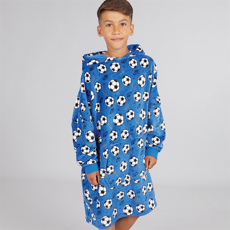 Kangaroo Poo Boys Strike Blanket Hoodie Blue