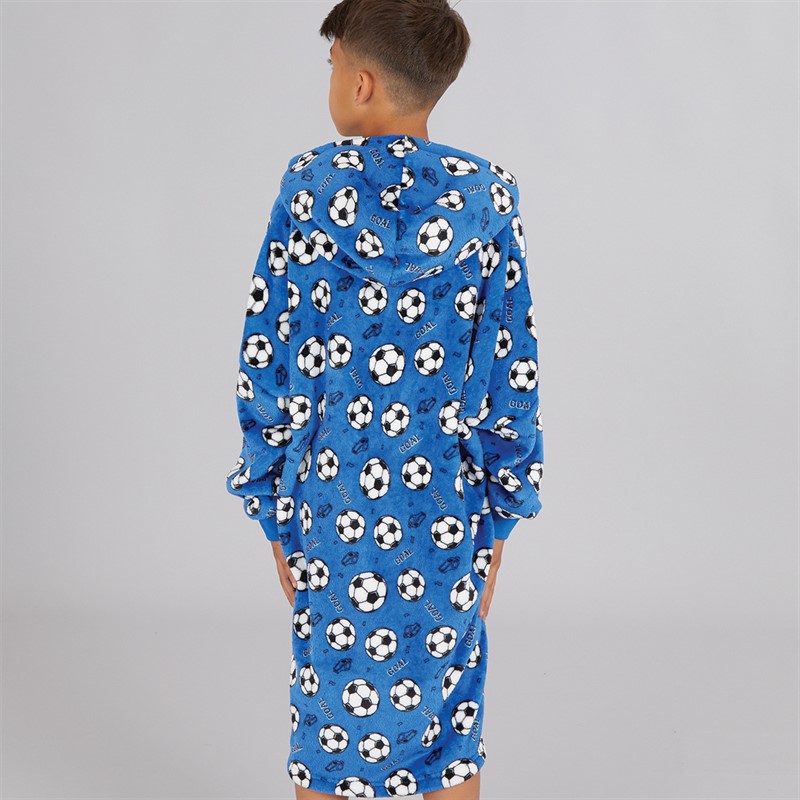 Kangaroo Poo Boys Strike Blanket Hoodie Blue