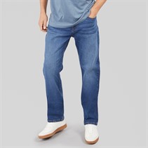 Kangaroo Poo Mens Loose Fit Jeans Mid Wash