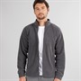 Kangaroo Poo Mens Full Zip Microfleece Jacket Dark Charcoal