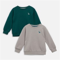 Kangaroo Poo Boys Two Pack Sweatshirt And Joggers Set Stone/Green
