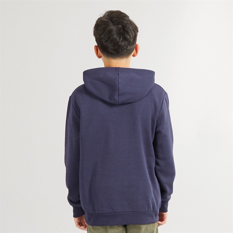 Kangaroo Poo Junior Boys Hoodie Navy/Red