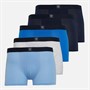 Kangaroo Poo Boys Five Pack Boxers Multi Blue