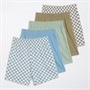 Kangaroo Poo Boys Five Pack Jersey Shorts Three Plain/Two Pattern Checker Board 3 X Plain 2 X Pattern Checker Board