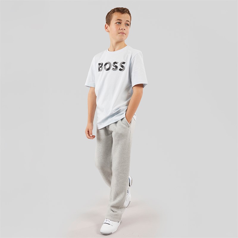 Kangaroo Poo Boys Open Hem Joggers Grey Marl