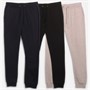Kangaroo Poo Mens Three Pack Regular Fit Cuffed Fleece Joggers Black/Grey Marl/Navy