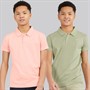 Kangaroo Poo Boys Two Pack Polo Shirts Dusky Pink/Sage