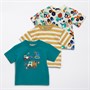 Kangaroo Poo Infant Boys Vehicle Three Pack T-Shirts Multi