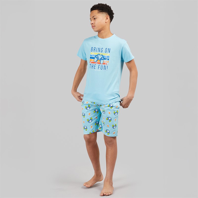 Kangaroo Poo Boys T-Shirt And Shorts Pyjama Set Multi