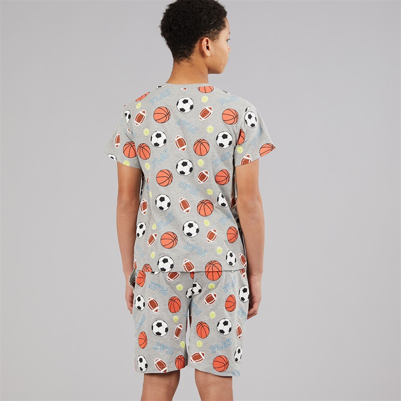 Kangaroo Poo Boys T-Shirt And Shorts PJ Set Multi