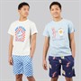 Kangaroo Poo Boys Two Pack T-Shirts And Shorts PJ Set Multi