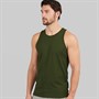 Kangaroo Poo Mens Muscle Back Vest Khaki