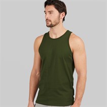 Kangaroo Poo Mens Muscle Back Vest Khaki