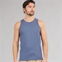 Kangaroo Poo Mens Muscle Back Vest Denim Blue