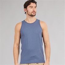 Kangaroo Poo Mens Muscle Back Vest Denim Blue