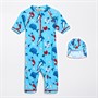 Kangaroo Poo Boys Sun Suit And Hat Set Multi